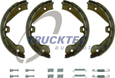 Trucktec Automotive 07.35.078 - Комплект тормозов, ручник, парковка autospares.lv