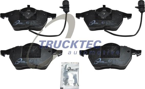 Trucktec Automotive 07.35.109 - Тормозные колодки, дисковые, комплект autospares.lv