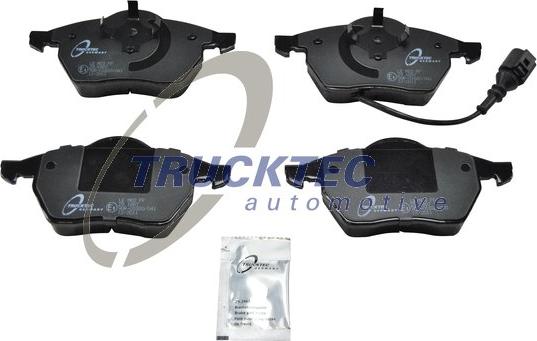 Trucktec Automotive 07.35.104 - Тормозные колодки, дисковые, комплект autospares.lv