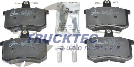 Trucktec Automotive 07.35.108 - Тормозные колодки, дисковые, комплект autospares.lv