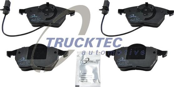 Trucktec Automotive 07.35.107 - Тормозные колодки, дисковые, комплект autospares.lv