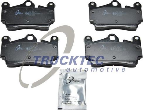 Trucktec Automotive 07.35.111 - Тормозные колодки, дисковые, комплект autospares.lv