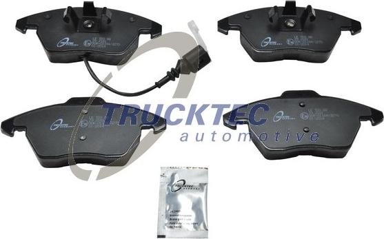 Trucktec Automotive 07.35.137 - Тормозные колодки, дисковые, комплект autospares.lv
