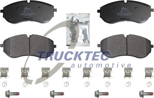 Trucktec Automotive 07.35.329 - Тормозные колодки, дисковые, комплект autospares.lv