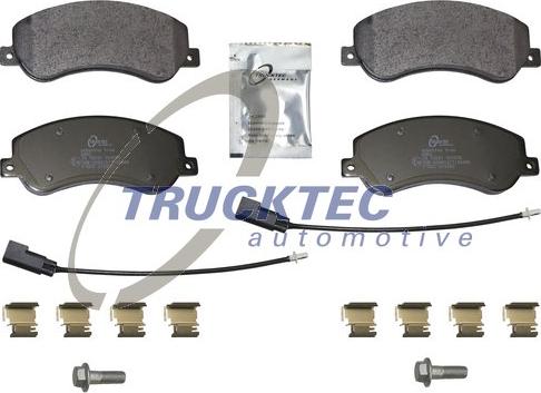 Trucktec Automotive 07.35.328 - Тормозные колодки, дисковые, комплект autospares.lv