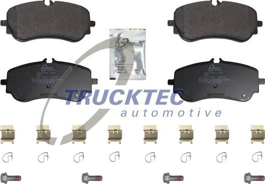 Trucktec Automotive 07.35.322 - Тормозные колодки, дисковые, комплект autospares.lv