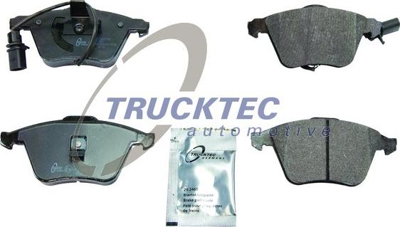 Trucktec Automotive 07.35.244 - Тормозные колодки, дисковые, комплект autospares.lv