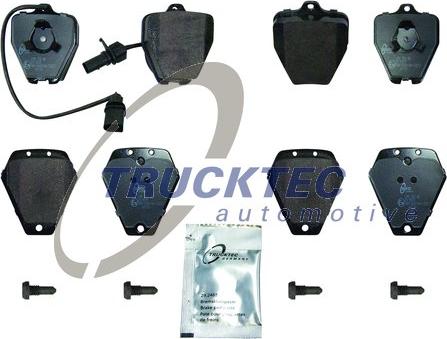 Trucktec Automotive 07.35.246 - Тормозные колодки, дисковые, комплект autospares.lv