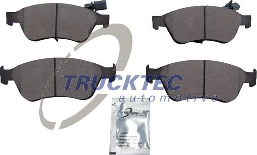 Trucktec Automotive 07.35.241 - Тормозные колодки, дисковые, комплект autospares.lv