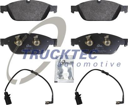 Trucktec Automotive 07.35.259 - Тормозные колодки, дисковые, комплект autospares.lv