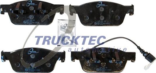 Trucktec Automotive 07.35.267 - Тормозные колодки, дисковые, комплект autospares.lv