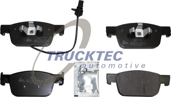 Trucktec Automotive 07.35.286 - Тормозные колодки, дисковые, комплект autospares.lv