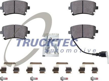 Trucktec Automotive 07.35.239 - Тормозные колодки, дисковые, комплект autospares.lv