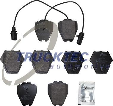 Trucktec Automotive 07.35.230 - Тормозные колодки, дисковые, комплект autospares.lv