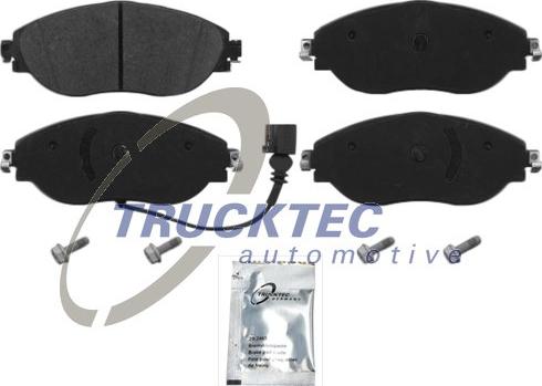 Trucktec Automotive 07.35.221 - Тормозные колодки, дисковые, комплект autospares.lv