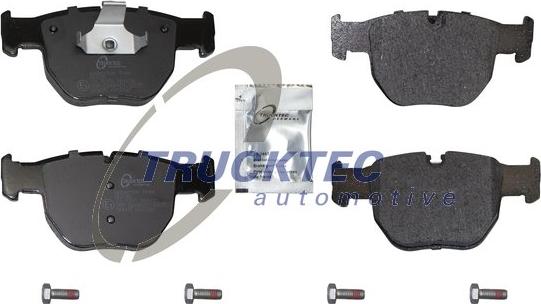 Trucktec Automotive 22.35.118 - Тормозные колодки, дисковые, комплект autospares.lv