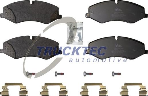 Trucktec Automotive 22.35.117 - Тормозные колодки, дисковые, комплект autospares.lv