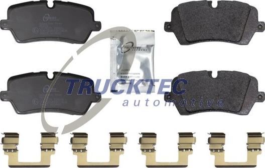 Trucktec Automotive 22.35.124 - Тормозные колодки, дисковые, комплект autospares.lv