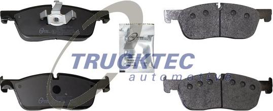 Trucktec Automotive 22.35.126 - Тормозные колодки, дисковые, комплект autospares.lv