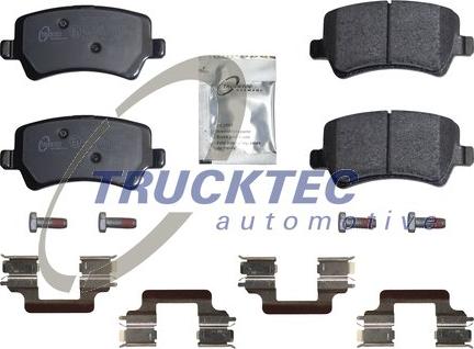 Trucktec Automotive 22.35.127 - Тормозные колодки, дисковые, комплект autospares.lv