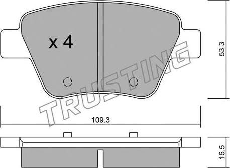 Trusting 906.0 - Комплектующие, барабанный тормозной механизм autospares.lv