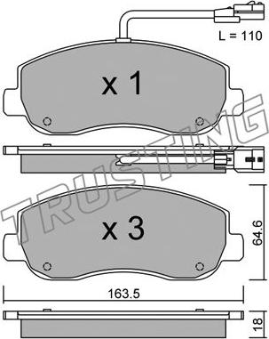 Trusting 915.0 - Комплектующие, барабанный тормозной механизм autospares.lv