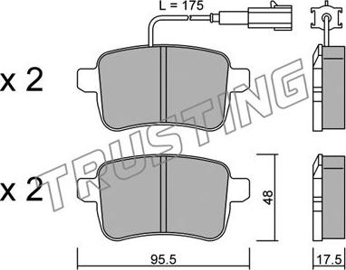 Trusting 912.0 - Комплектующие, барабанный тормозной механизм autospares.lv