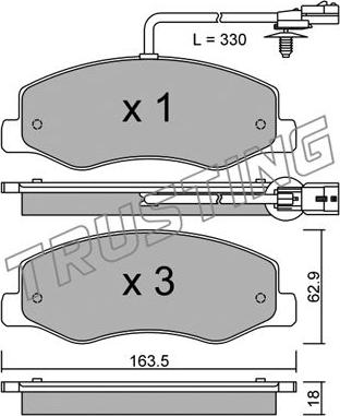 Trusting 917.0 - Комплектующие, барабанный тормозной механизм autospares.lv