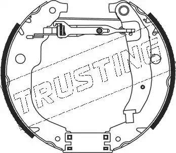 Trusting 5316 - Комплект тормозных колодок, барабанные autospares.lv