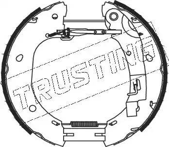 Trusting 5386 - Комплект тормозных колодок, барабанные autospares.lv