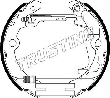 Trusting 6492 - Комплект тормозных колодок, барабанные autospares.lv