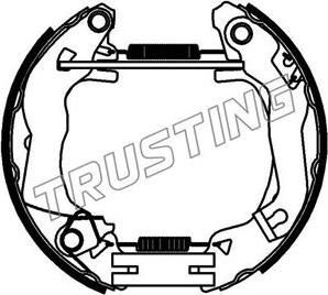 Trusting 6408 - Комплект тормозных колодок, барабанные autospares.lv