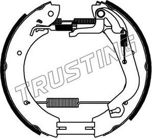 Trusting 6434 - Комплект тормозных колодок, барабанные autospares.lv