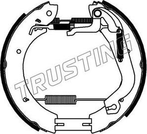 Trusting 6436 - Комплект тормозных колодок, барабанные autospares.lv