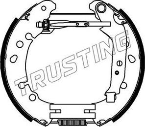 Trusting 6422 - Комплект тормозных колодок, барабанные autospares.lv