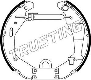 Trusting 6476 - Комплект тормозных колодок, барабанные autospares.lv