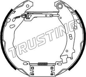 Trusting 6471 - Комплект тормозных колодок, барабанные autospares.lv