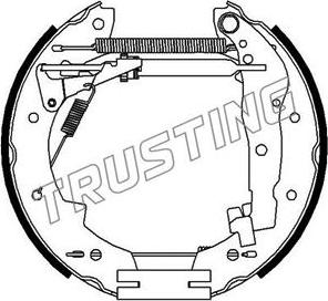 Trusting 6097 - Комплект тормозных колодок, барабанные autospares.lv