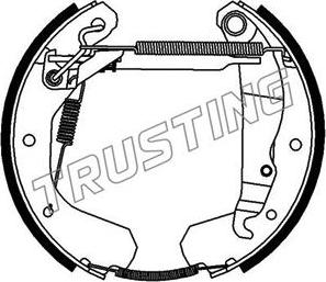 Trusting 6036 - Комплект тормозных колодок, барабанные autospares.lv