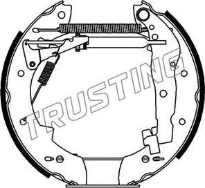 Trusting 603.0 - Комплект тормозных колодок, барабанные autospares.lv