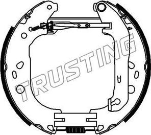 Trusting 6394 - Комплект тормозных колодок, барабанные autospares.lv