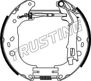 Trusting 639.0 - Комплект тормозных колодок, барабанные autospares.lv