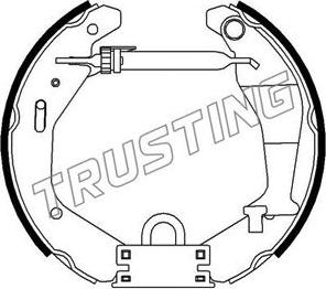 Trusting 6318 - Комплект тормозных колодок, барабанные autospares.lv