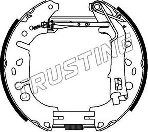 Trusting 6389 - Комплект тормозных колодок, барабанные autospares.lv