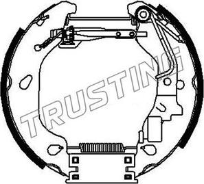 Trusting 6383 - Комплект тормозных колодок, барабанные autospares.lv