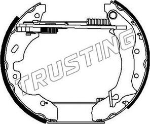 Trusting 6263 - Комплект тормозных колодок, барабанные autospares.lv