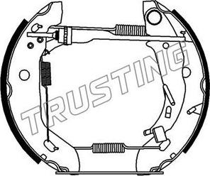 Trusting 6209 - Комплект тормозных колодок, барабанные autospares.lv