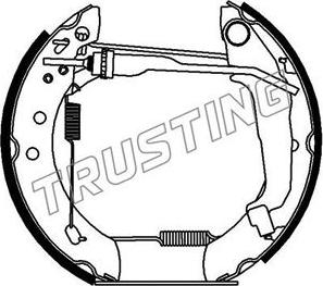 Trusting 6211 - Комплект тормозных колодок, барабанные autospares.lv