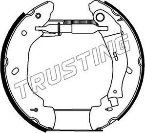 Trusting 6289 - Комплект тормозных колодок, барабанные autospares.lv