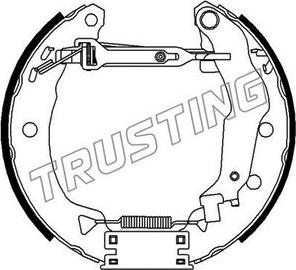 Trusting 6285 - Комплект тормозных колодок, барабанные autospares.lv